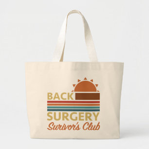 Rugoperatie herstel Humor Grote Tote Bag