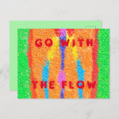 Rugs en Rags abstracte pure kunst hoogste Feestdagenkaart (Voorkant / Achterkant)