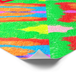 Rugs en Rags abstracte pure kunst hoogste Poster