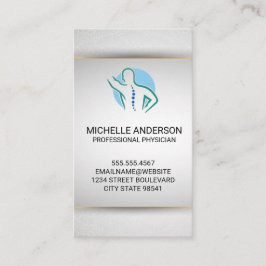 Rugwervelkolom Logo | Chiropractor | Massagetherap Visitekaartje