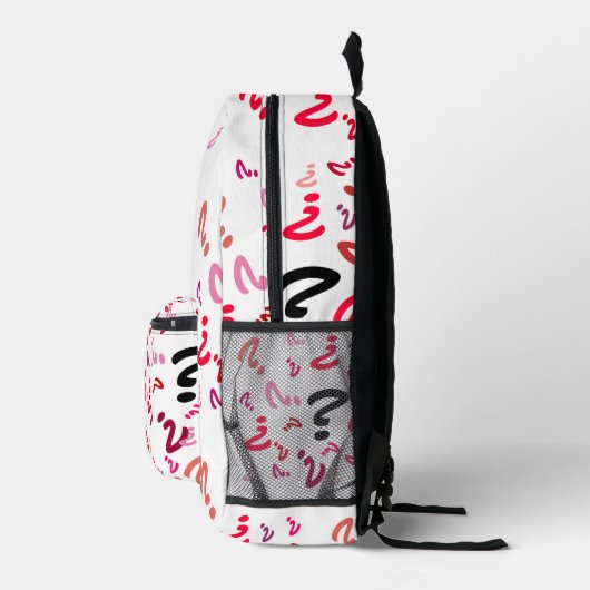 Rugzak (ao) - Vraagtekens in Reds (Rechts)