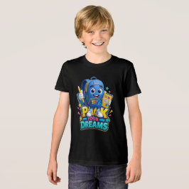 Rugzak Buddy | Schattig Terug Naar School Mascotte Tri-Blend Shirt