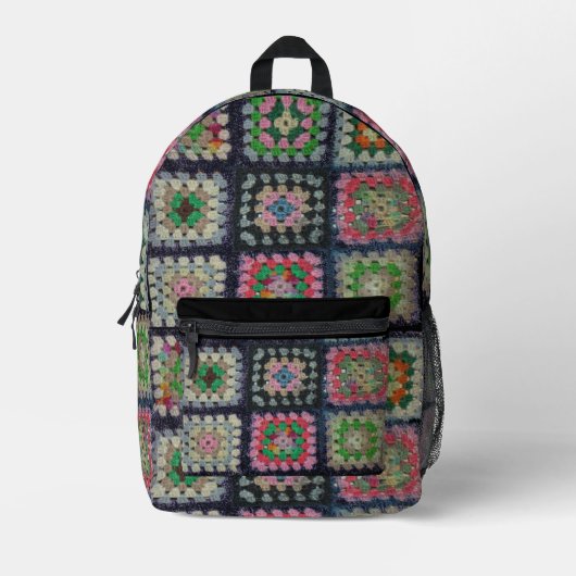 Rugzak - Granny Square Haakpatroon (Voorkant)