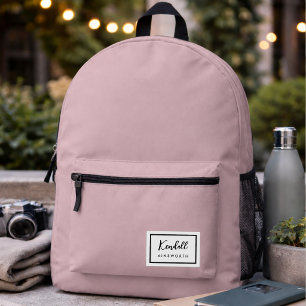 Rugzak   Klassieke Roze Naam Patch Boekentas
