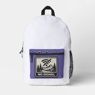 Rugzak met 'No Signal'-grafiek
