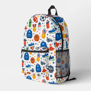 Rugzak met sportpatroon voor terug naar school