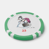 Rugzak Snowman groen 25 gestreepte pokerchip (Enkel)
