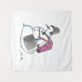 Rugzak Snowman wandtapijt Wandkleed (Voorkant (horizontaal))