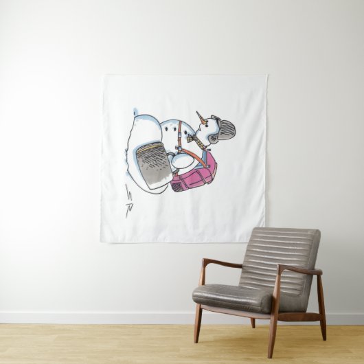 Rugzak Snowman wandtapijt Wandkleed (In Situ (horizontaal))