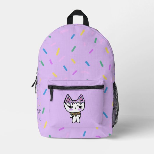 Rugzak - Sprinkles Kat Clawfully Sweet Print (Voorkant)