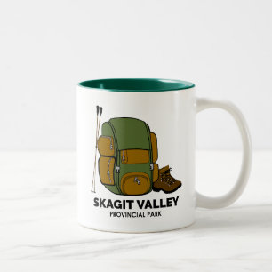 rugzak van het provinciepark Skagit Valley Tweekleurige Koffiemok