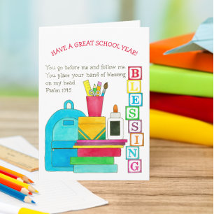 Rugzak van Zegeningen Back to School Kaart