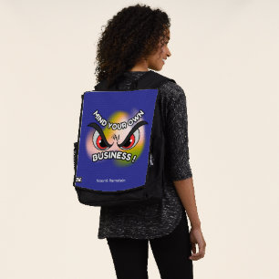 Rugzak voor volwassenen: Mind Your Own (blauw) Rugtassen