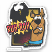 Ruh-Roh Scooby-Doo en een Ghost Sticker (Voorkant)