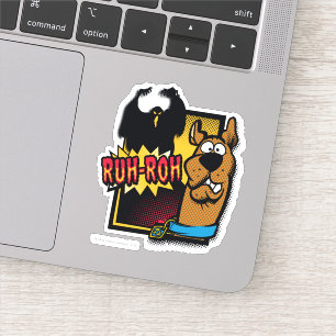 Ruh-Roh Scooby-Doo en een Ghost Sticker