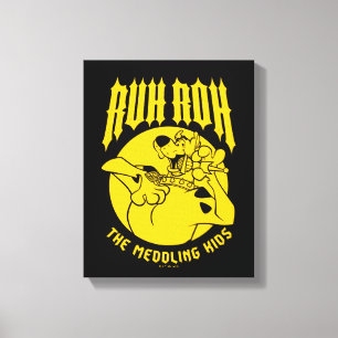 Ruh Roh Scooby-Doo Het bemoeizuchtige Kinder icoon Canvas Afdruk