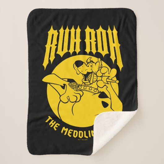 Ruh Roh Scooby-Doo Het bemoeizuchtige Kinder icoon Sherpa Deken (Voorkant)