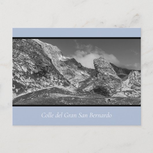 Ruig landschap Gran San Bernardo Briefkaart (Voorkant)