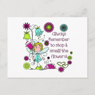 Ruik de bloemen briefkaart