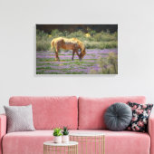 Ruik de bloemen, canvas afdruk (Insitu (Woonkamer))
