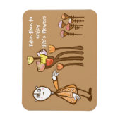 Ruik de bloemen magneet (Verticaal)