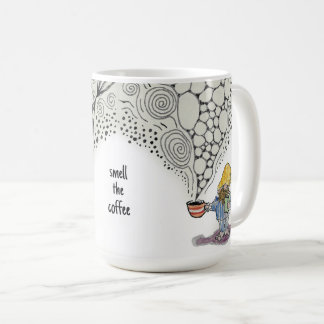 Ruik de koffie mok