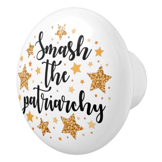 Ruik de patriarchie! Knob Keramische Knop (Rechts)