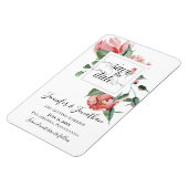 Ruik de Rozen, bespaar de datumbruiloft Magneet (Linkerzijde)