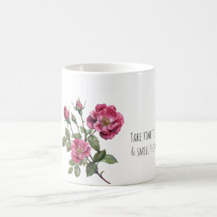 Ruik de rozen koffiemok