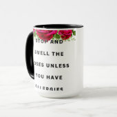 Ruik de Rozen Mok (Voorkant links)