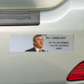 Ruik ik ik taart? bumpersticker (Op auto)