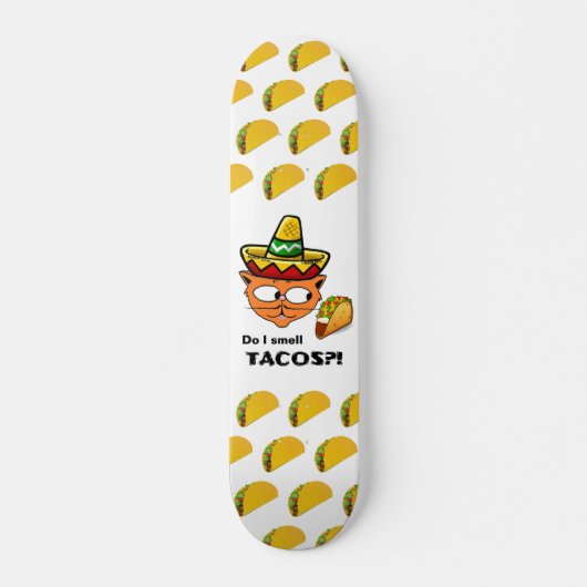 Ruik ik ik Tacos?! Senor Gato Skateboard (Voorkant)