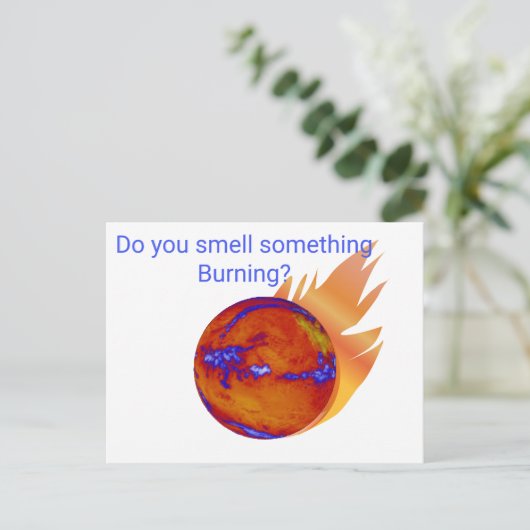 Ruik je iets dat de klimaatverandering in de hand briefkaart (Staand voorkant)