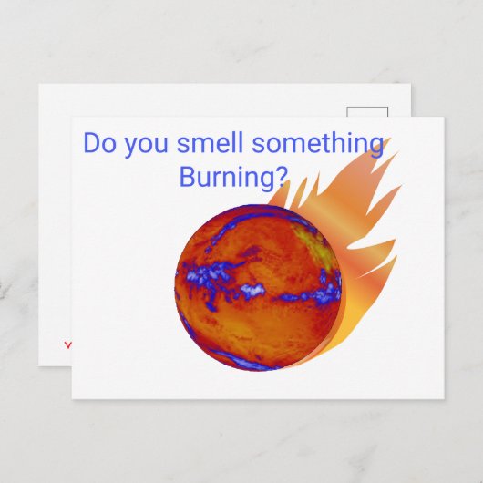 Ruik je iets dat de klimaatverandering in de hand briefkaart (Voorkant / Achterkant)