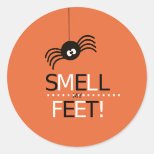 Ruik mijn feet ronde sticker