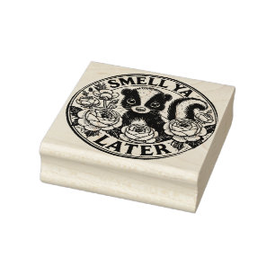 Ruik Ya Later Skunk Rubberstempel