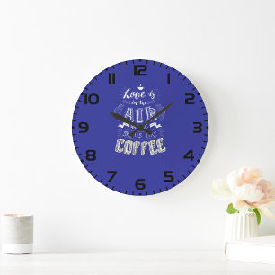 Ruikt naar koffie grote klok