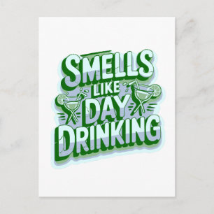 Ruikt naar overdag drinken briefkaart