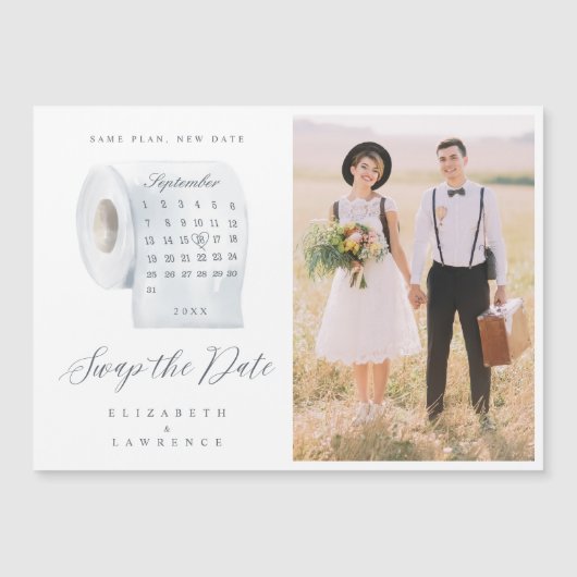 Ruil de datum van de Toilet Paper Roll Calendar &  (Voorkant)