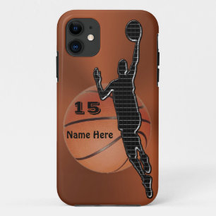 Ruime Basketball iPhone 6S Hoesje NAAM en NUMMER
