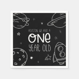 Ruimte 1e Verjaardag - Houston Een Jaar Oud - Serv Servet