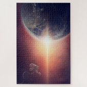 Ruimte Aarde & Astronaut Puzzel (Verticaal)