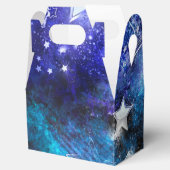 Ruimte-achtergrond met sterren bedankdoosjes (Geopend)