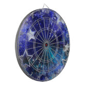 Ruimte-achtergrond met sterren dartbord (Voorkant Links)