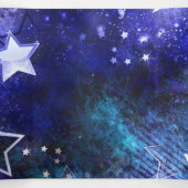 Ruimte-achtergrond met sterren drieluik aankondiging (Binnenkant midden)