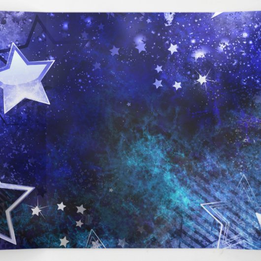 Ruimte-achtergrond met sterren drieluik programma (Binnenkant midden)