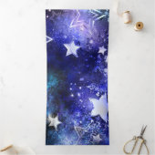 Ruimte-achtergrond met sterren drieluik uitnodiging (Binnen)