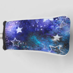 Ruimte-achtergrond met sterren golfheadcover