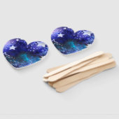 Ruimte-achtergrond met sterren handwaaier (Niet-gemonteerd)