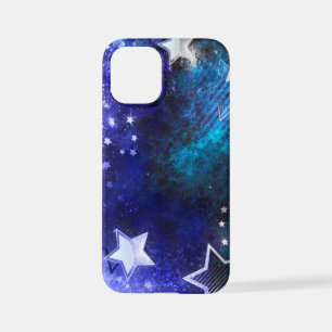 Ruimte-achtergrond met sterren iPhone 12 mini hoesje